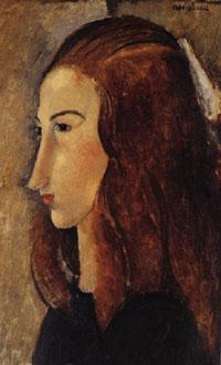 Amedeo Modigliani portrait of Jeanne Hebuterne Sweden oil painting art
